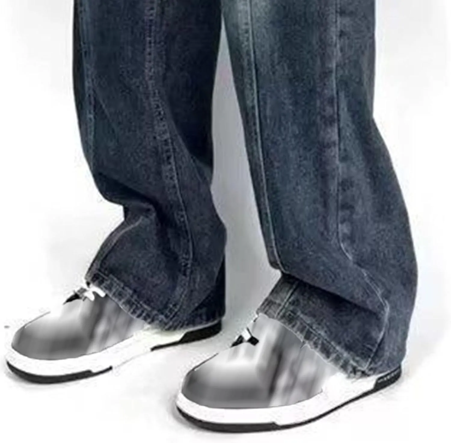 Men Vintage Baggy Jeans with Multiple Pockets Casual Hip Hop Straight Leg Jeans Fashion Cargo Distressed Loose Jean