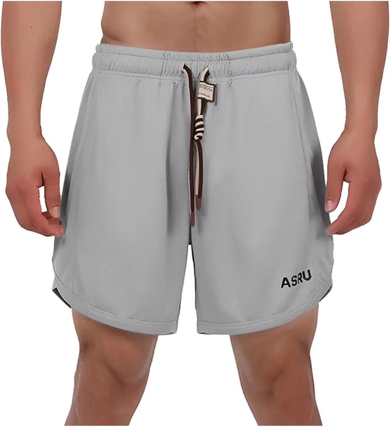 Men's Athletic Shorts Baggy Quick Dry Gym Workout Running Hiking Short Pant 2025 Drawstring Elastic Waist Track Pants
