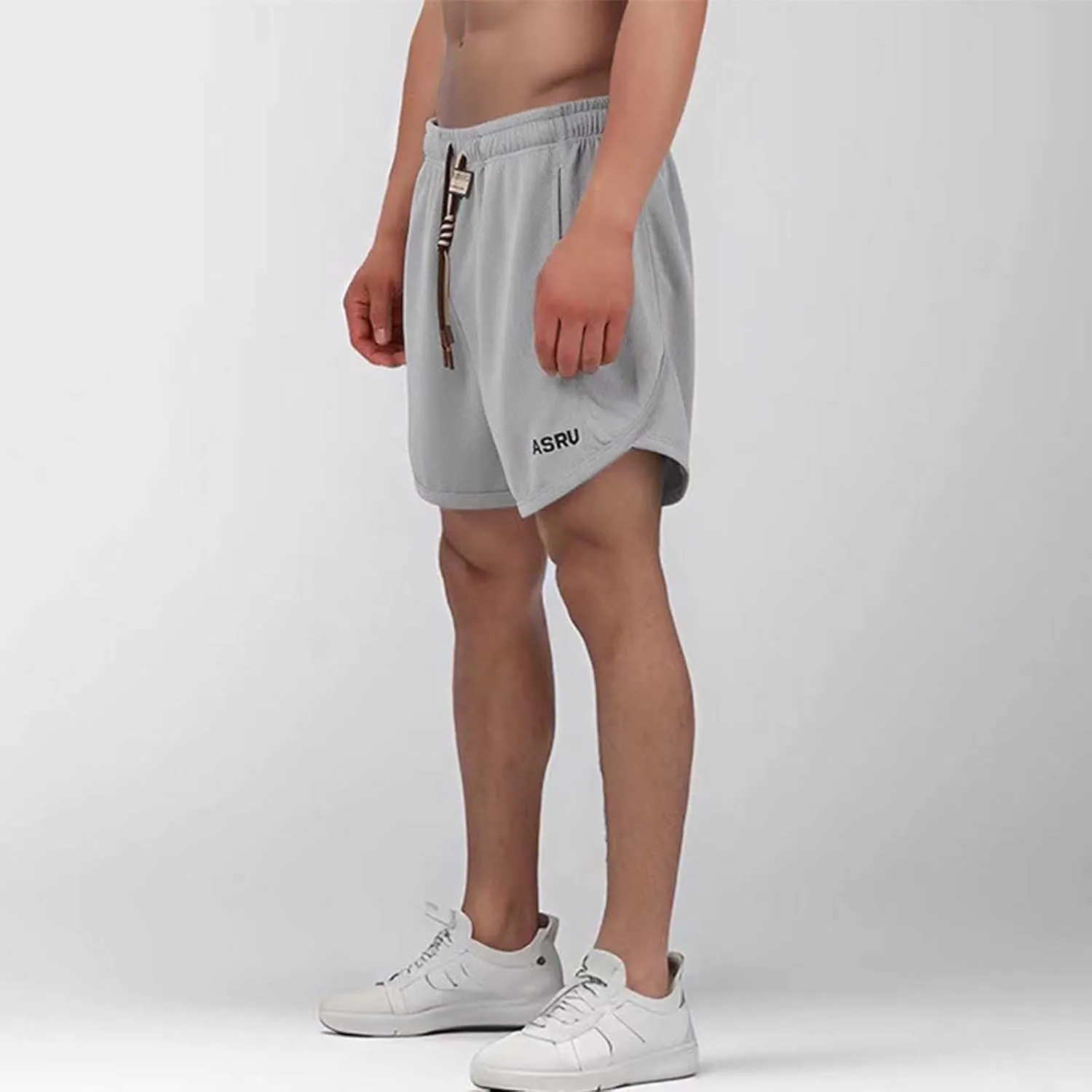 Men's Athletic Shorts Baggy Quick Dry Gym Workout Running Hiking Short Pant 2025 Drawstring Elastic Waist Track Pants