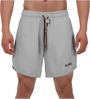 Men's Athletic Shorts Baggy Quick Dry Gym Workout Running Hiking Short Pant 2025 Drawstring Elastic Waist Track Pants