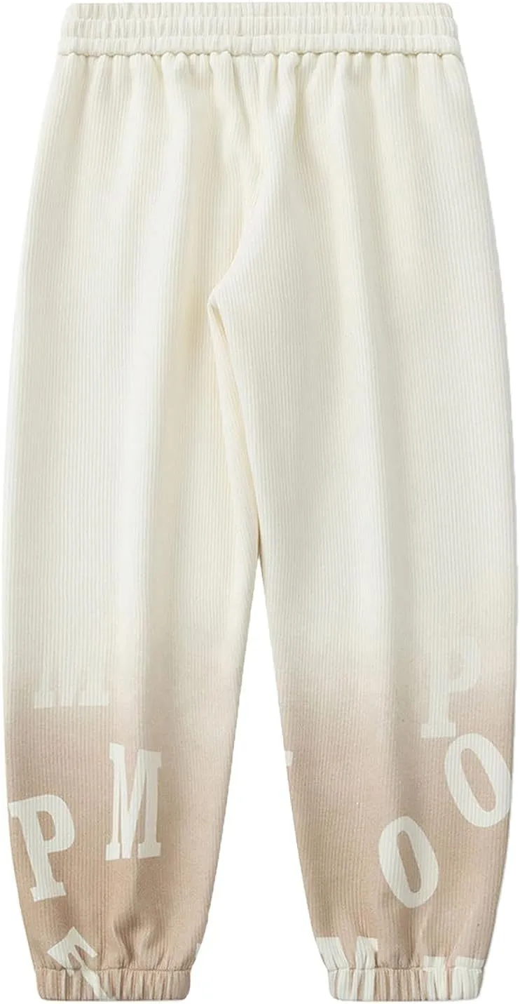 Men's Baggy Sweatpants Color Block Drawstring Sweatpants Casual Loose Lounge Sweat Pants Cargo Joggers with Pockets