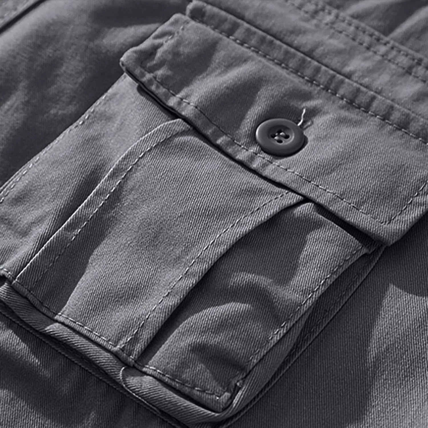 Mens Camo Cargo Shorts Relaxed Fit with Multi-Pockets Classic Camouflage Outdoor Hiking Twill Shorts for Daily