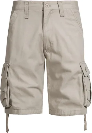 Mens Camo Cargo Shorts Relaxed Fit with Multi-Pockets Classic Camouflage Outdoor Hiking Twill Shorts for Daily