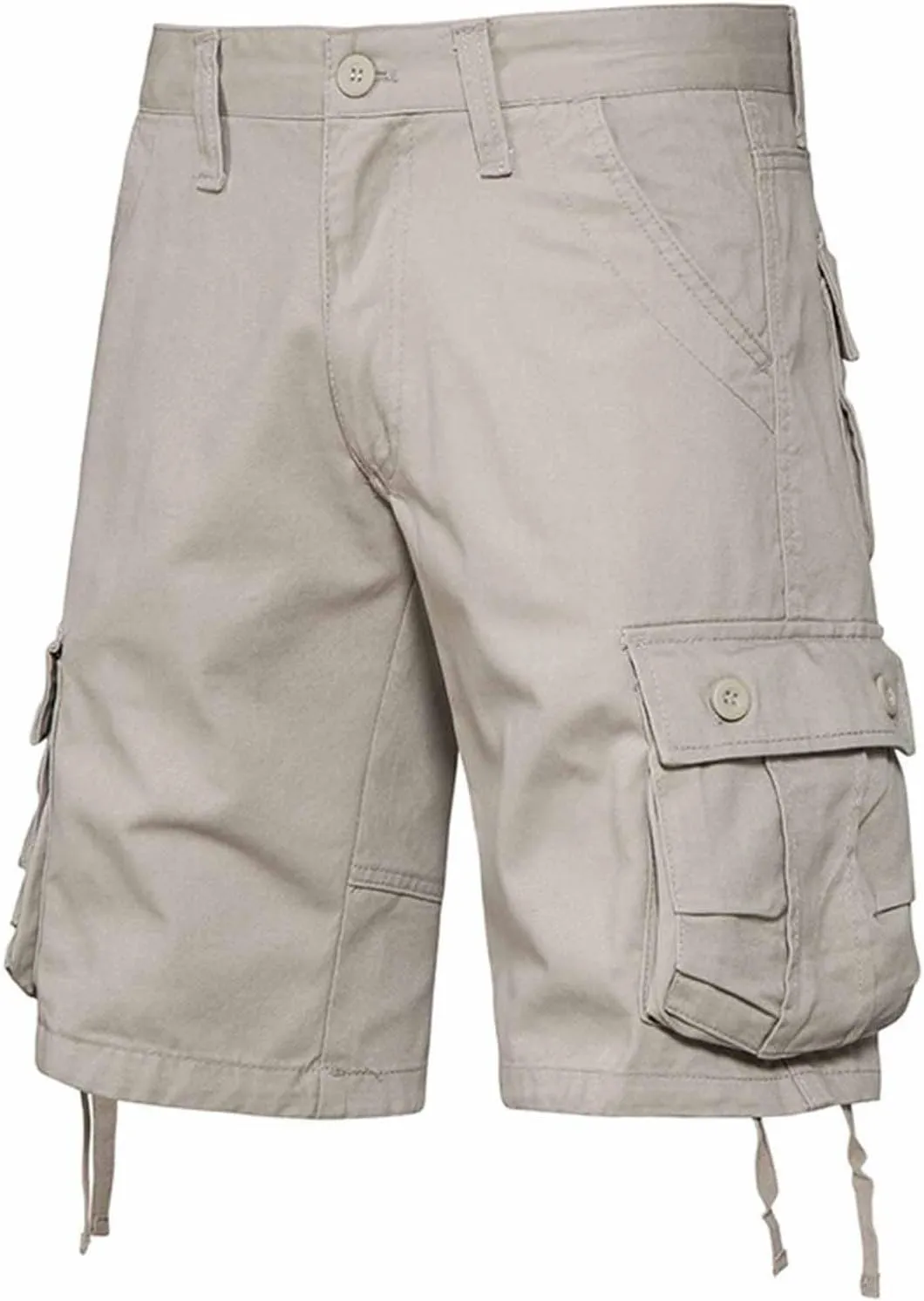 Mens Camo Cargo Shorts Relaxed Fit with Multi-Pockets Classic Camouflage Outdoor Hiking Twill Shorts for Daily
