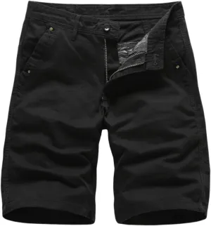 Mens Cargo Shorts Relaxed Fit Casual Classic Outdoor Comfort Utility Hiker Basic Solid Short with Pocket