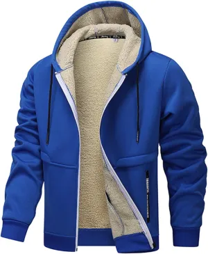 Men's Cashmere Coat Padded Coat Cardigan Hooded Casual Jackets Fall Winter