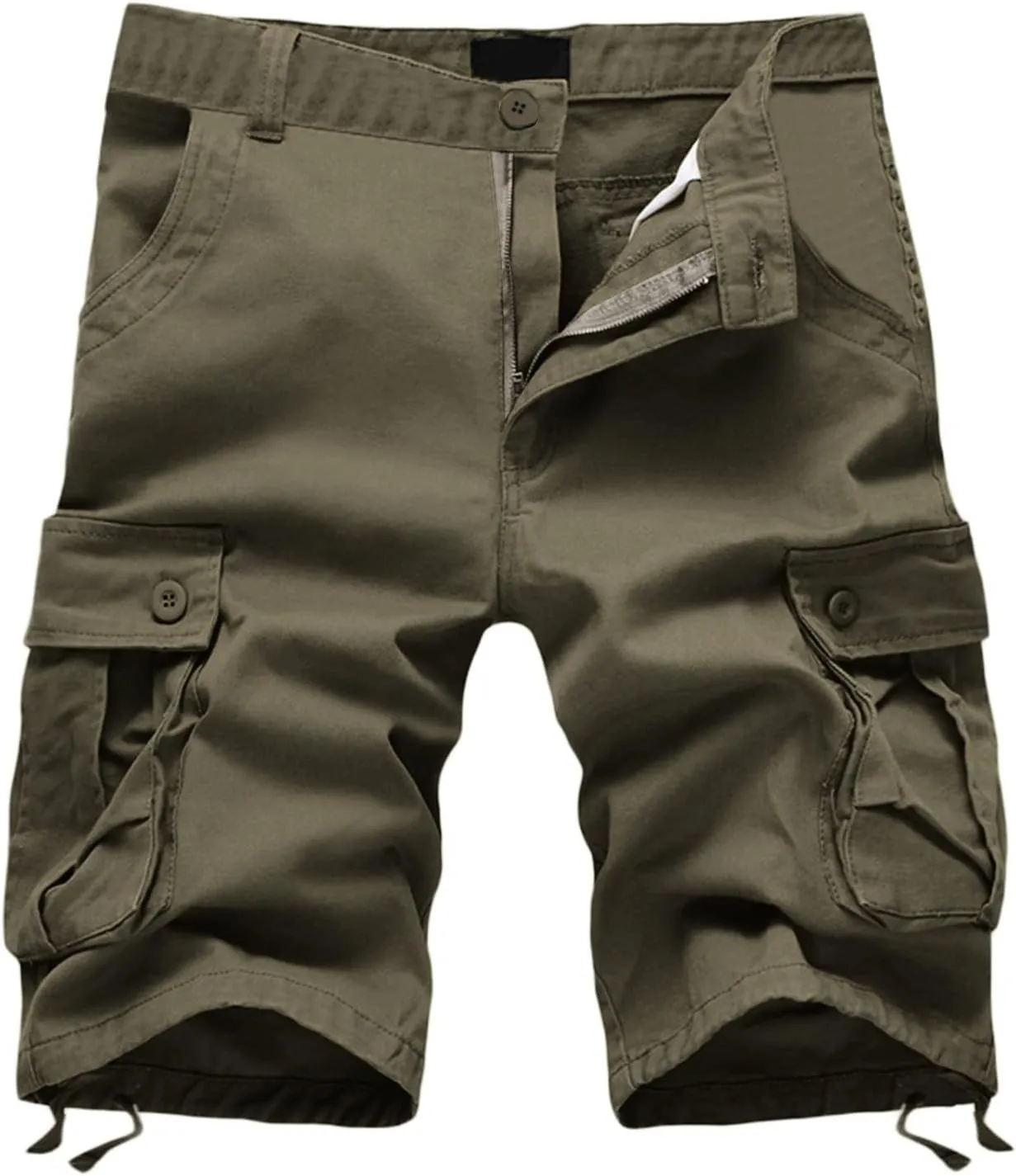 Men's Classic-Fit Cargo Short Men's Camo Multi-Pocket Relaxed Fit Casual Shorts,Outdoor Camouflage Men's Twill Cargo Shorts