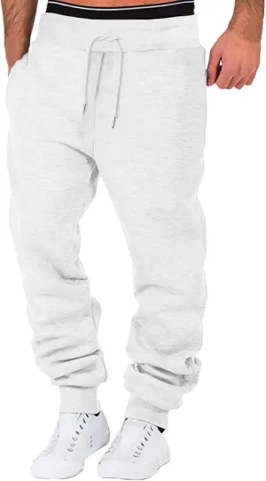 Mens Hiking Joggers Sweatpants Autumn Winter and Solid Men's Pants Loose Fit Sweatpants for Men Athletic Trousers