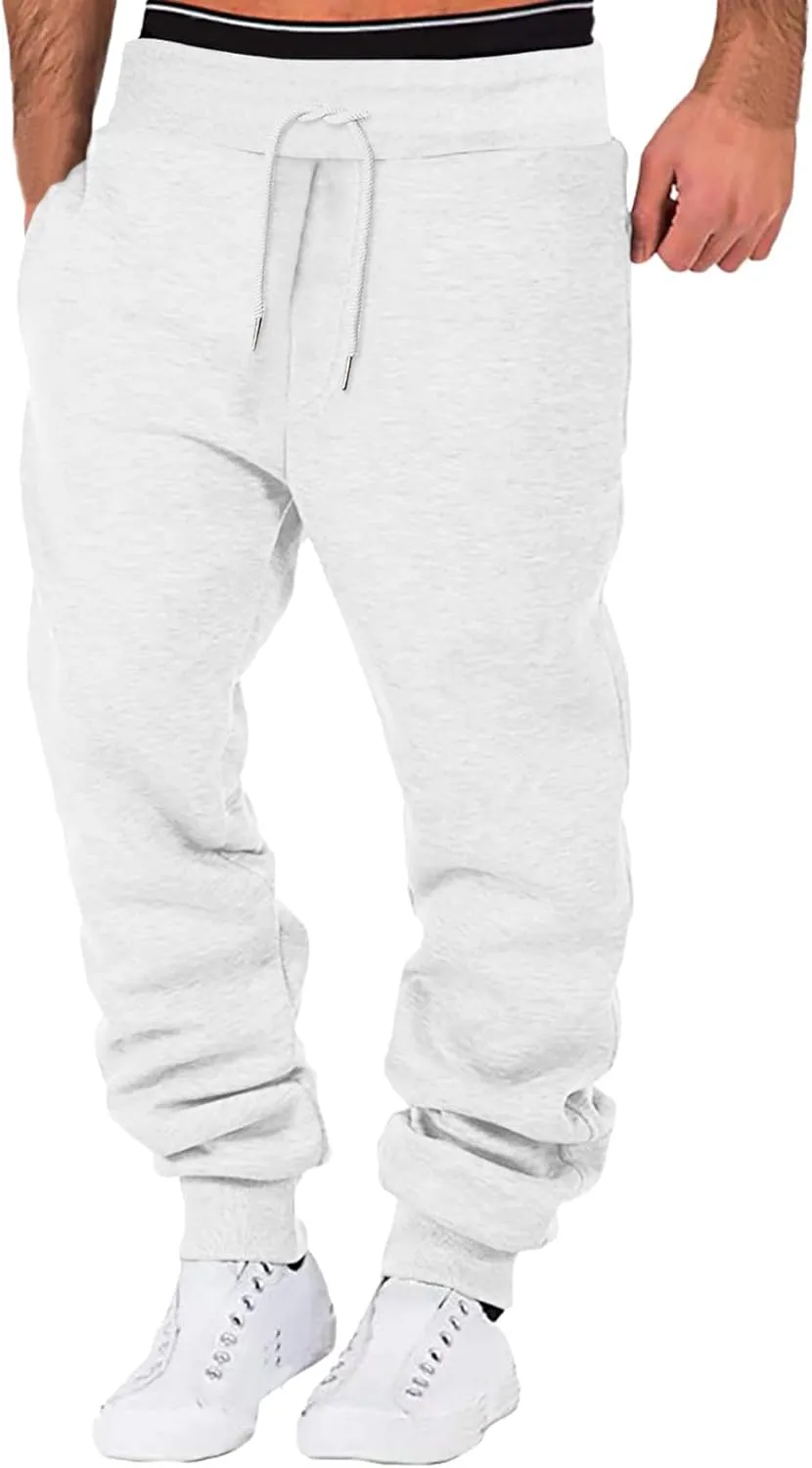 Mens Hiking Joggers Sweatpants Autumn Winter and Solid Men's Pants Loose Fit Sweatpants for Men Athletic Trousers