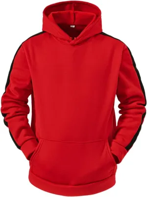 Mens Hoodies for Men, Men's Colorblock Novelty Workout Sport Hooded Sweatshirt Athletic Zip Up Jackets Outwear Coats Top