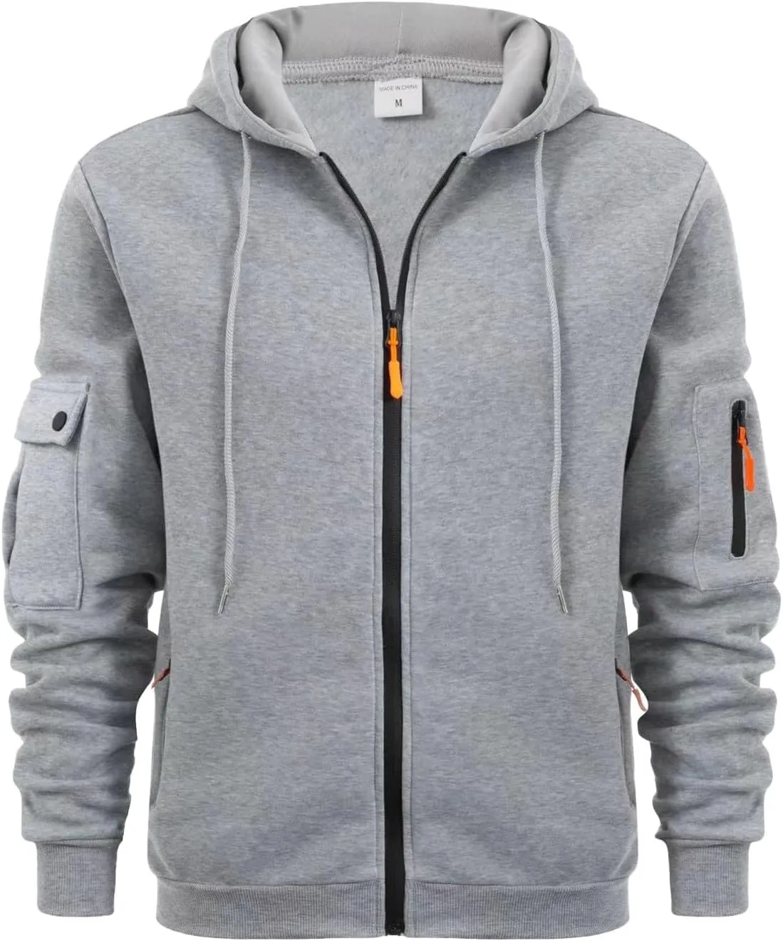 Mens Hoodies Mens Zip Up Hoodie Midweight Loose Casual Full Zip Sweatshirts Fashion Long Sleeve Jackets With Pocket