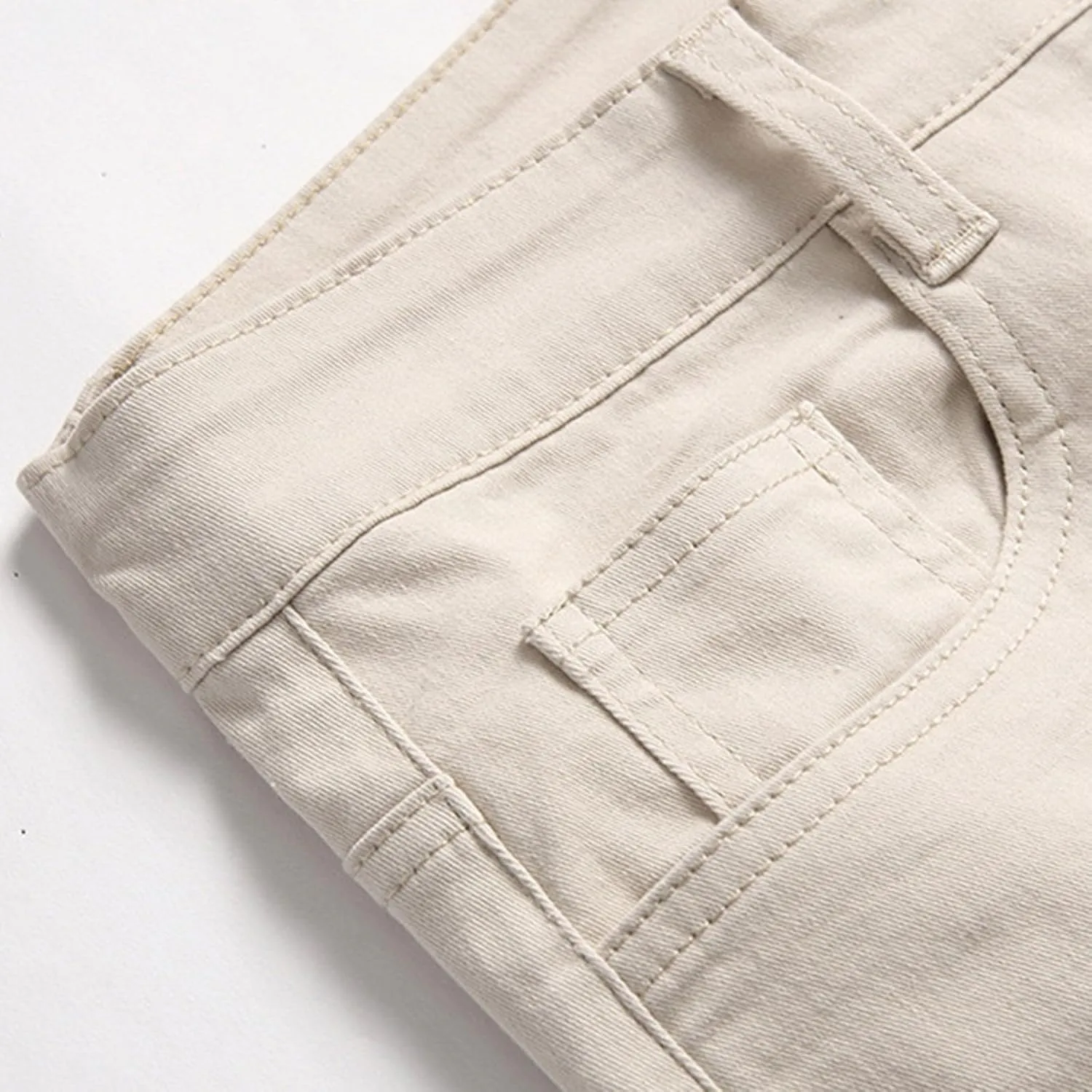 Mens Jeans Regular Fit Men's Loose Elastic Waist Denim Pants Lightweight Skinny Jeans Tapered Leg Trousers
