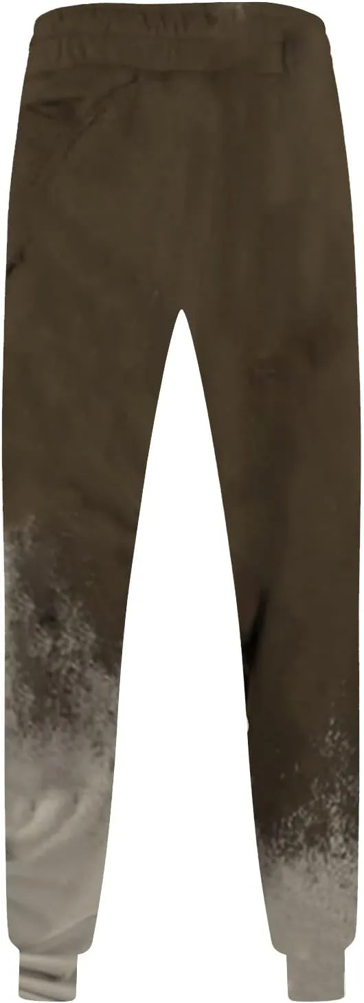 Mens Jogging Casual Baggy Pants Active Athletic Workout Drawstring Waist Heavyweight Joggers Sweatpants with Pockets
