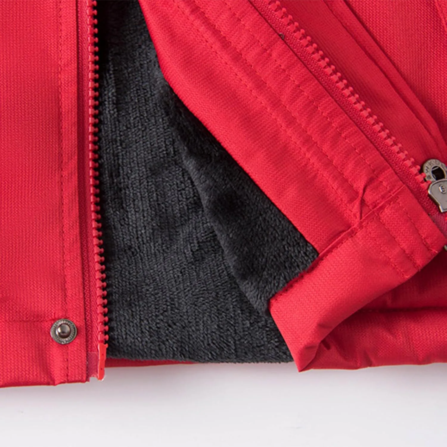 Men's Lightweight Active Water Resistant Hooded Jacket Color Blocked Fleece Pocket Detachable Zipper Outdoor Jackets
