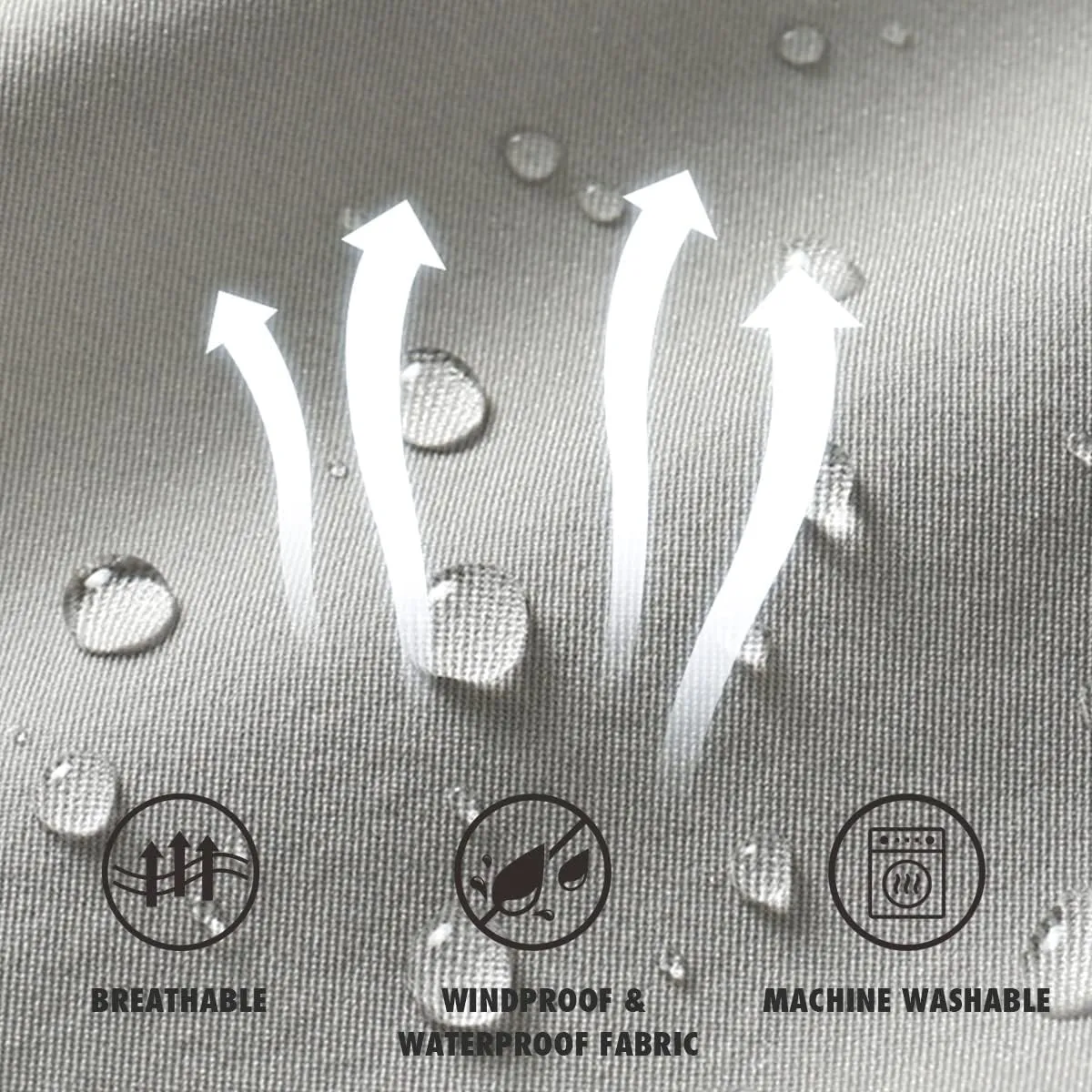 Mens Lightweight Jackets Windbreaker Waterproof Rain Jacket Casual Hiking Travel Raincoat Oversized Outdoor Packable