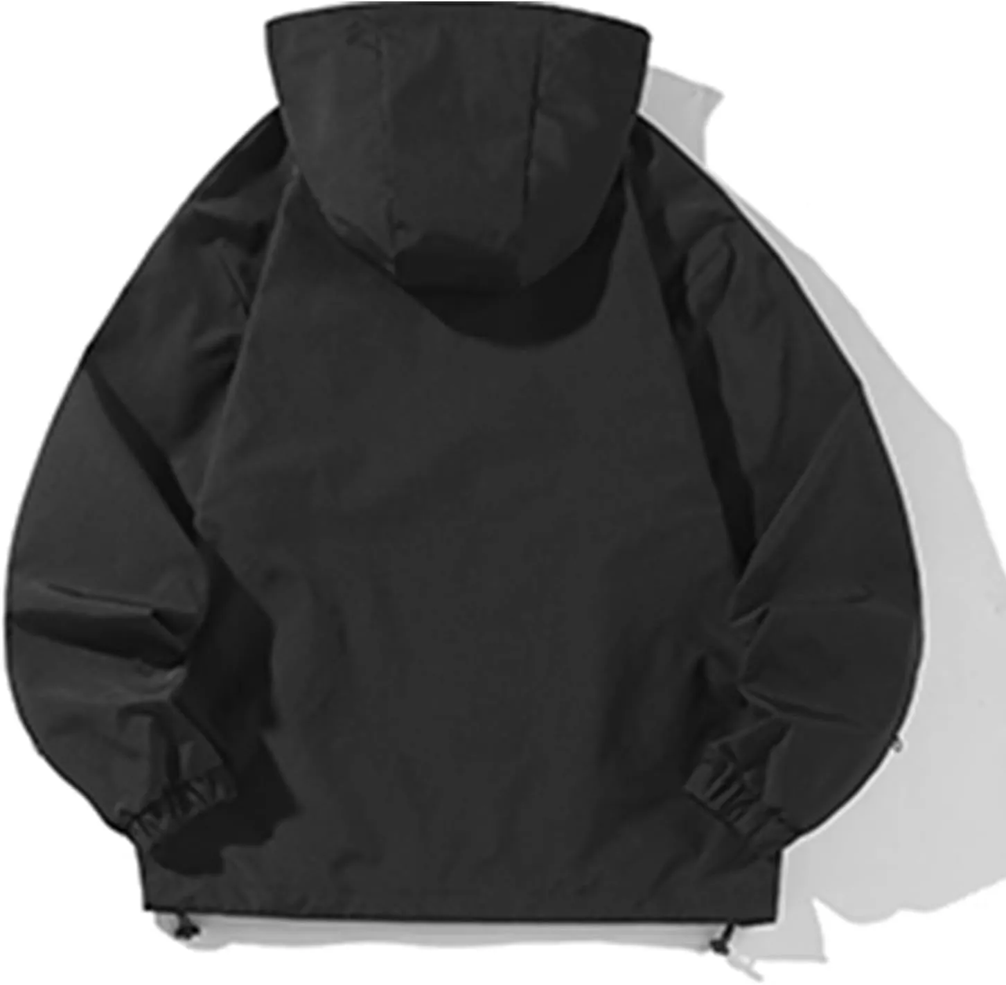 Men's Lightweight Softshell Jacket Outdoor Loose Windproof Hooded Jackets Outerwear for Men Hiking Cycling Travel