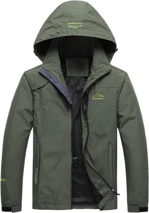 Men's Lightweight Waterproof Hooded Leather Jacket Lightweight Lightweight Jackets Windbreaker Fleece Lined Western Coat