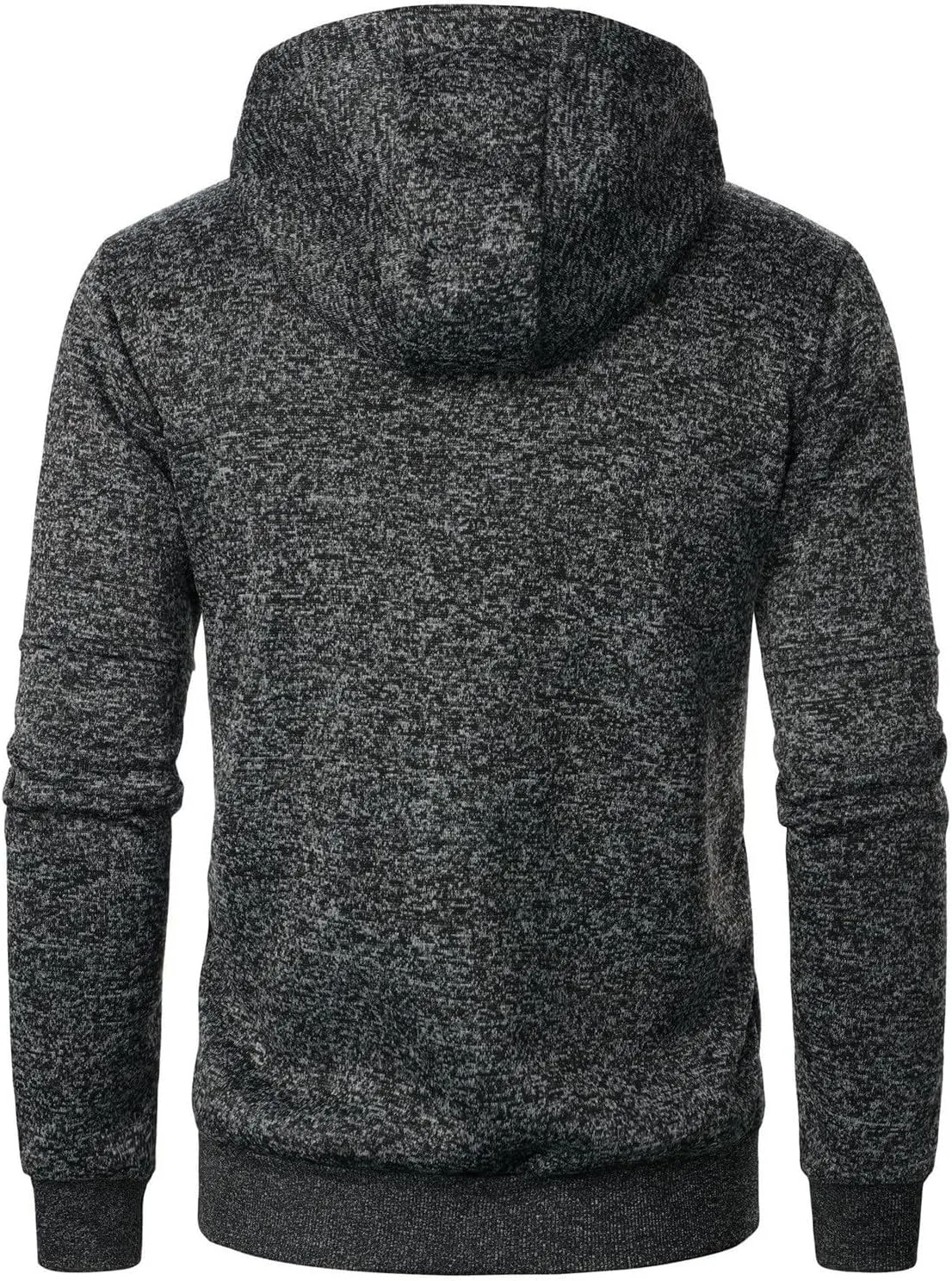 Men's Long Sleeve Full Zip Hoodies Casual Patterned Slim Fit Hooded Sweatshirt Active Workout Sweatshirt with Pockets
