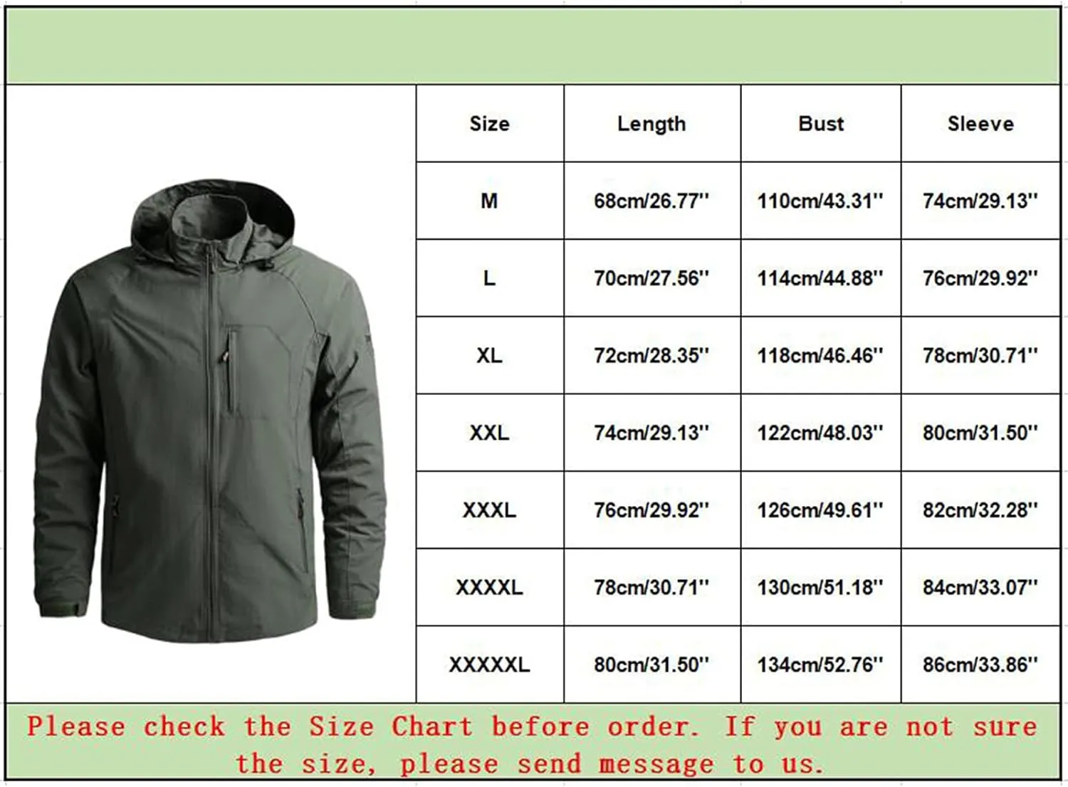 Mens Rain Jacket Waterproof with Hooded Hiking Coat Lightweight Windbreaker Raincoat Lightweight Shell Jacket