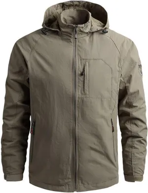 Mens Rain Jackets Waterproof with Hood Lightweight Raincoat Outdoor Rain Shell Jacket for Hiking Travel