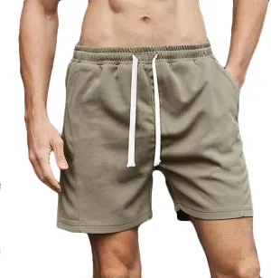 Mens Sweat Shorts Relaxed Fit Cotton Athletic Workout Gym Shorts for Men 7 Inch Inseam Summer Lounge Shorts with Pockets