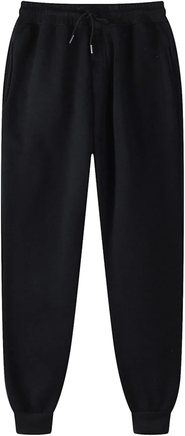 Mens Sweatpants Open Bottom Mens Sweatpants Multi Pockets Solid Color Pants Casual Joggers Leggings Running Work Pants