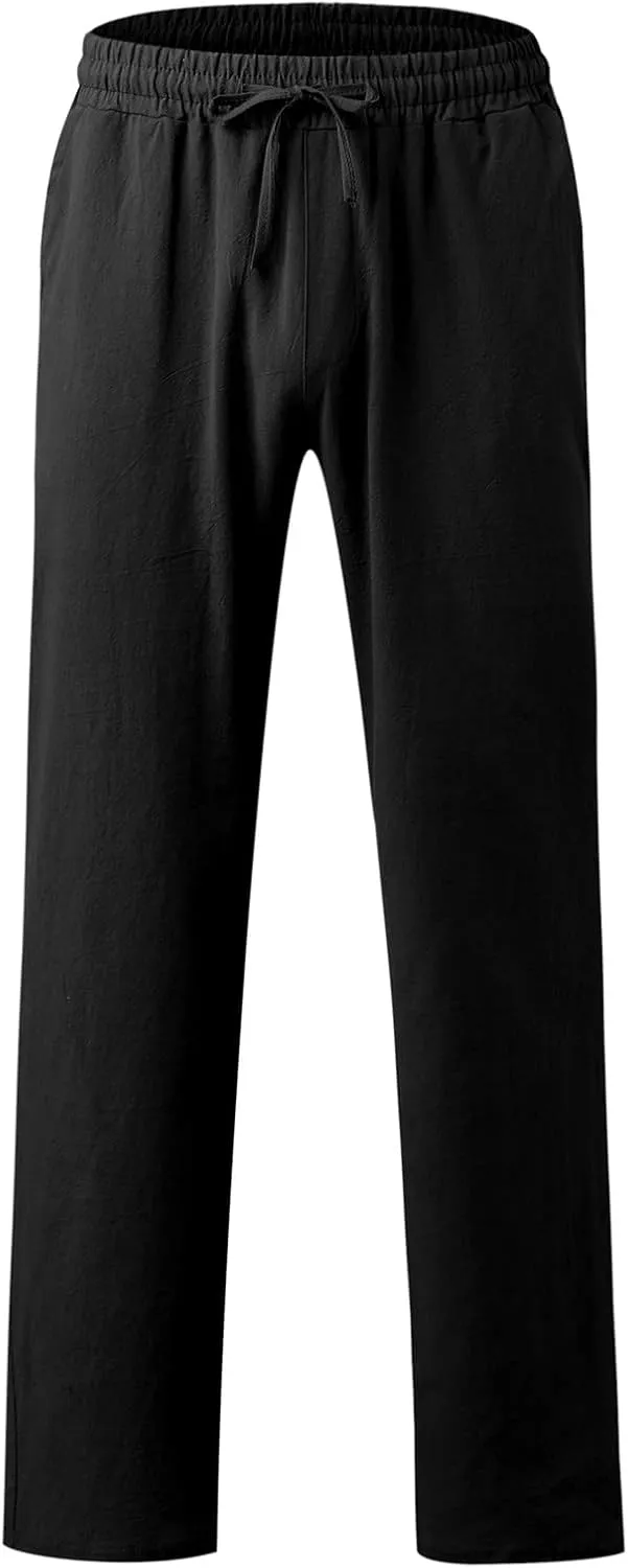 Mens Sweatpants with Pockets Big and Tall Athletic Jogger Mens Active Athletic Workout Jogger Sweatpants for Men with