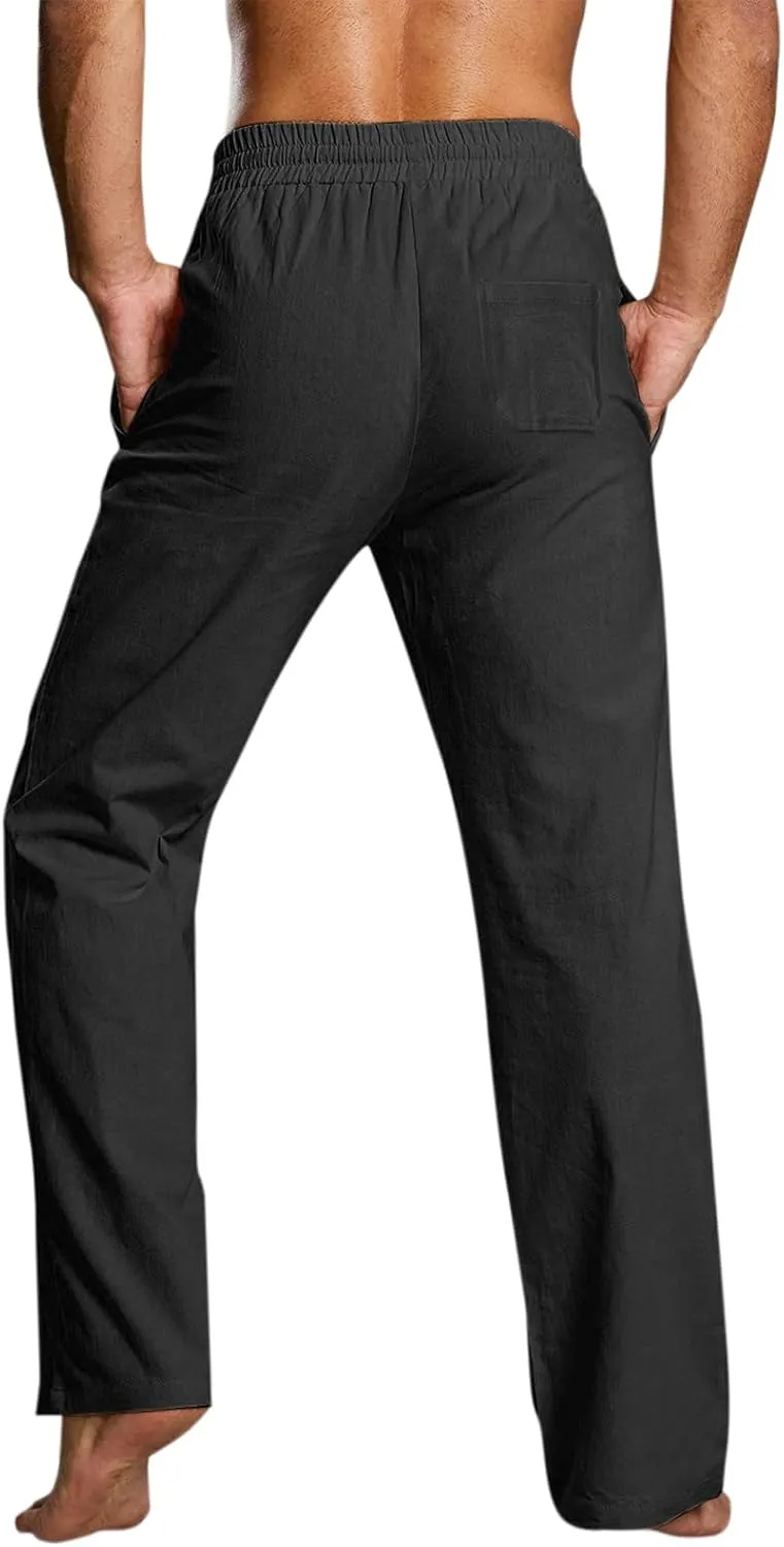 Mens Sweatpants with Pockets Big and Tall Athletic Jogger Mens Active Athletic Workout Jogger Sweatpants for Men with