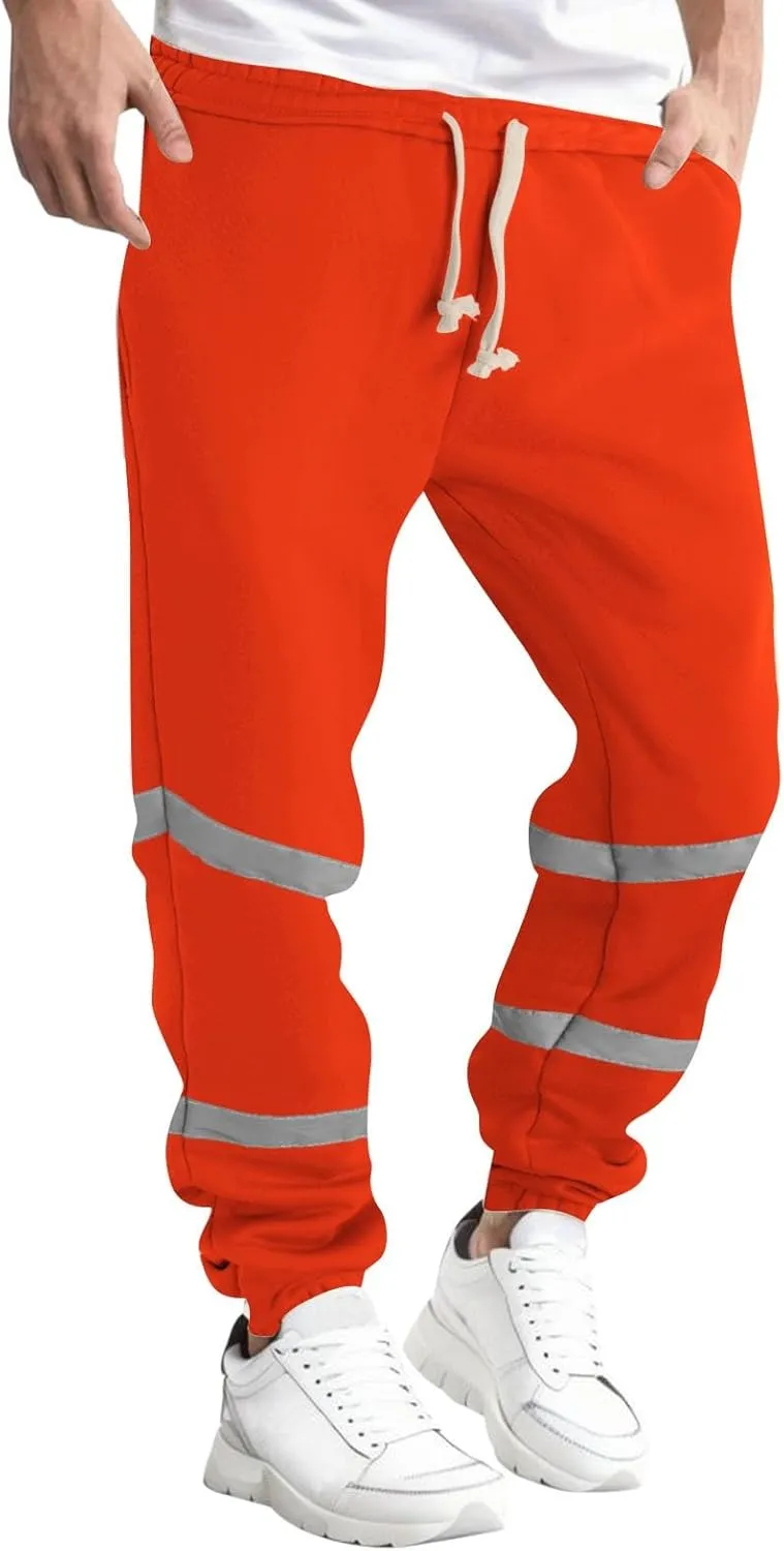 Mens Sweatpants with Pockets Big and Tall Baggy Stretch Drawstring Elastic Waist Athletic Jogger Sweat Pant with Pocket
