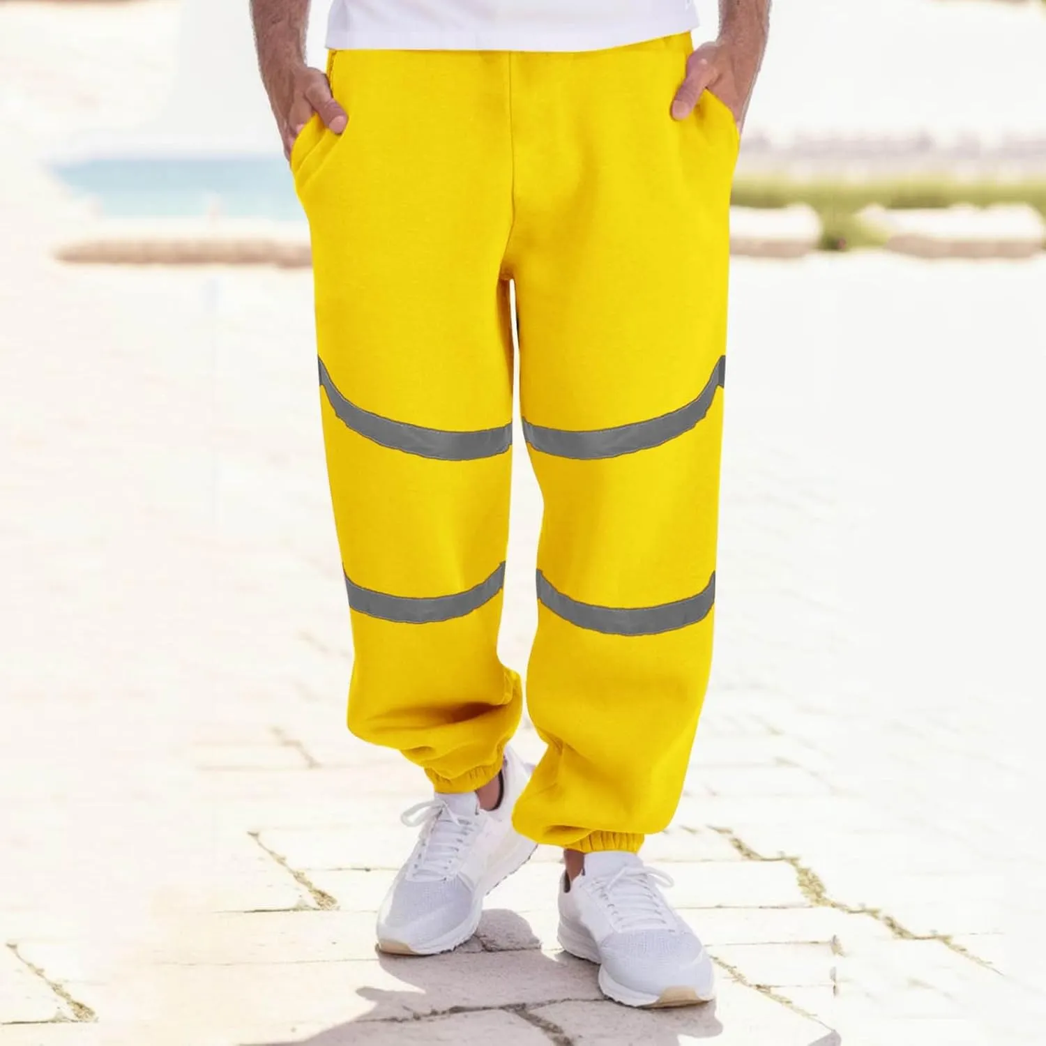 Mens Sweatpants with Pockets Big and Tall Baggy Stretch Drawstring Elastic Waist Athletic Jogger Sweat Pant with Pocket