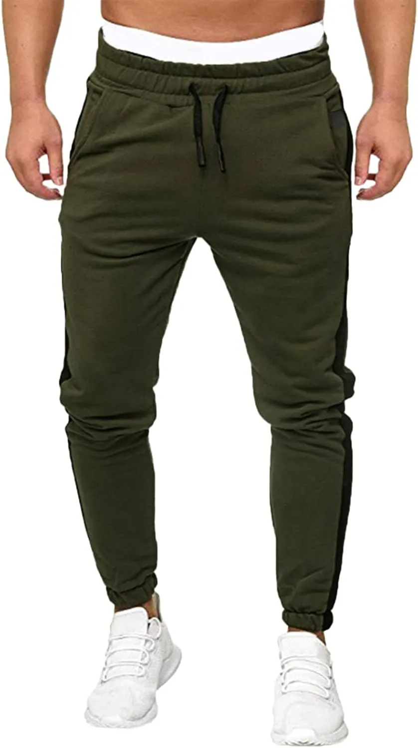 Mens Sweatpants with Pockets Big and Tall Men's Cargo Sweatpants Men Sweatpants Men's Basic Active Fleece Jogger Pants