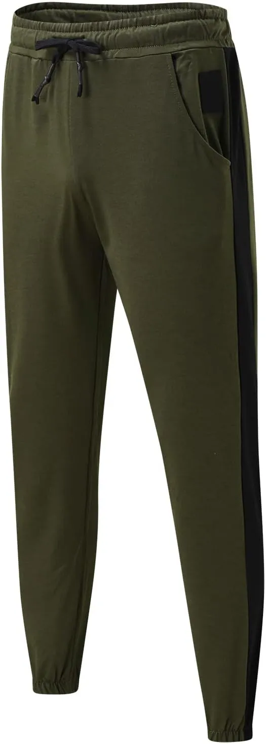 Mens Sweatpants with Pockets Big and Tall Men's Cargo Sweatpants Men Sweatpants Men's Basic Active Fleece Jogger Pants