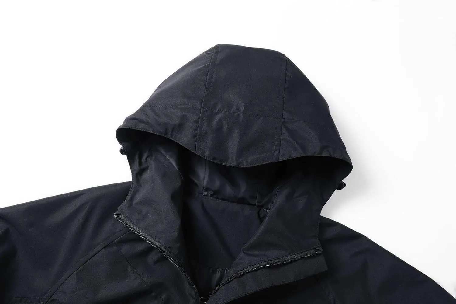 Men's Waterproof Hiking Rain Jacket Lightweight Hooded Shell Outdoor Windbreaker Coat