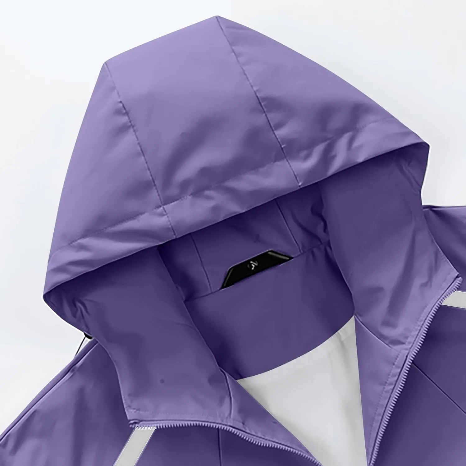 Mens Windproof Jacket Waterproof Lightweight Mountain Sport Jackets for Men Outdoor Loose Hooded Windbreaker Raincoat