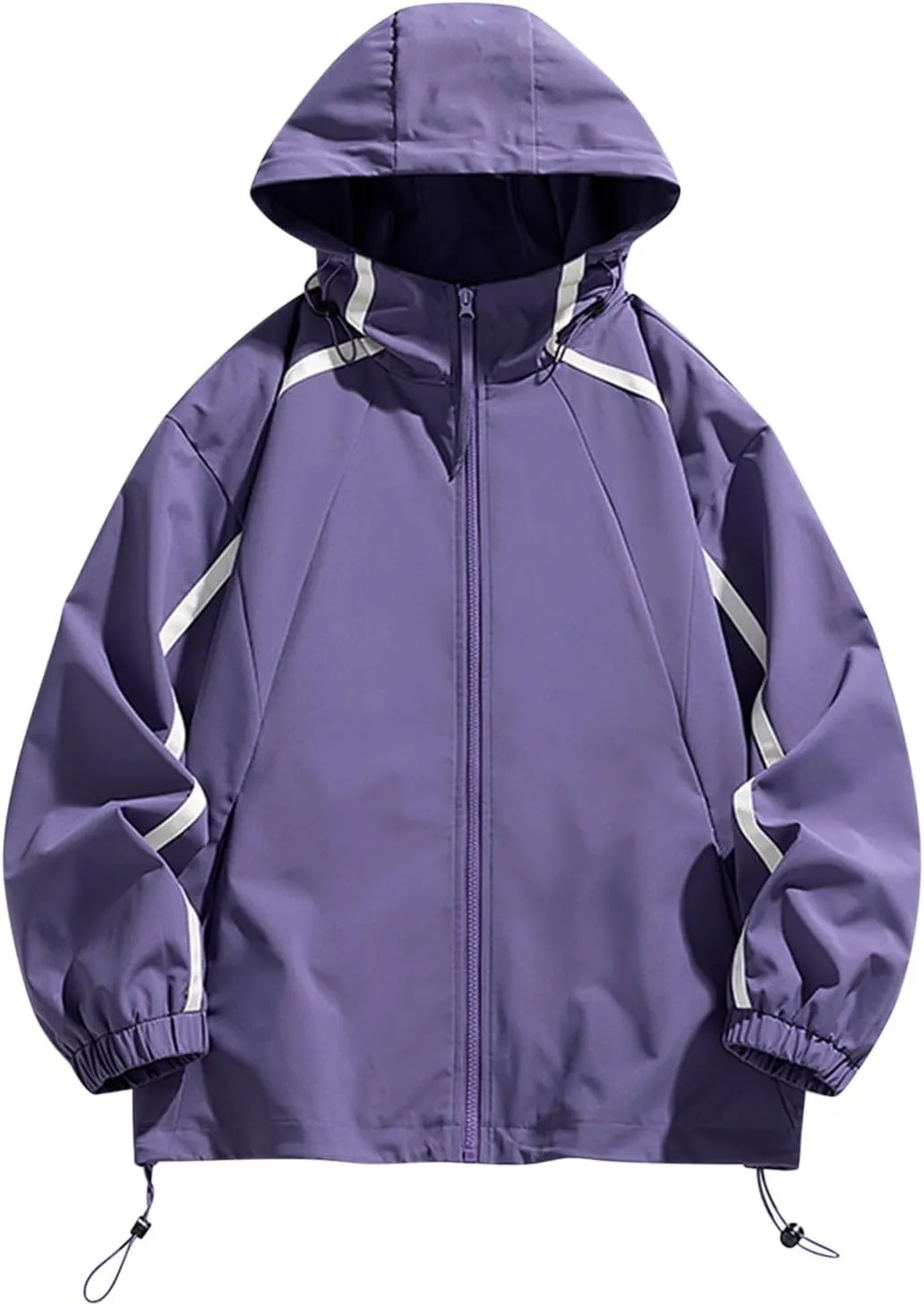 Mens Windproof Jacket Waterproof Lightweight Mountain Sport Jackets for Men Outdoor Loose Hooded Windbreaker Raincoat