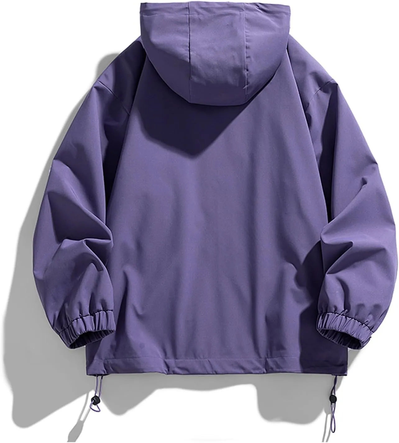 Mens Windproof Jacket Waterproof Lightweight Mountain Sport Jackets for Men Outdoor Loose Hooded Windbreaker Raincoat
