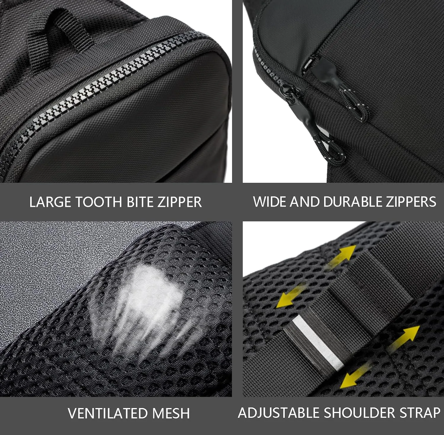 Mini Sling Bag for Men Women, Waterproof Utility Crossbody Backpack Chest Bag for Hiking Travel Sports Running