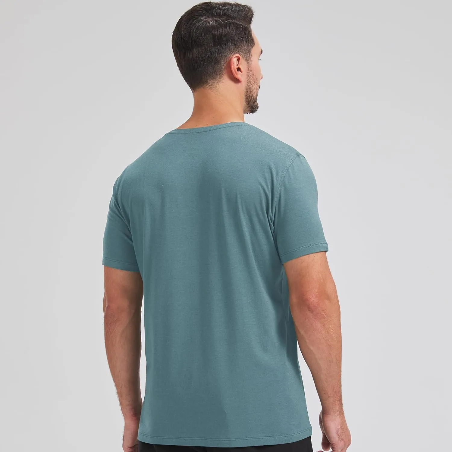 netdraw Men's Ultra Soft V-Neck Bamboo Viscose T-Shirt Comfy Lightweight Casual Basic Undershirts Pajama Tops
