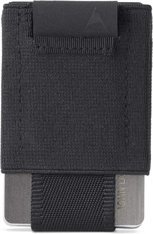 NOMATIC Minimalistic Wallet for Men and Women - Slim Wallet Fits In Front Pocket - Holds 4-15 Cards - Hidden Cash Holder and Key Holder Pocket (Black)