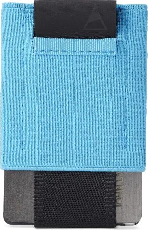 NOMATIC Minimalistic Wallet for Men and Women - Slim Wallet Fits In Front Pocket - Holds 4-15 Cards - Hidden Cash Holder and Key Holder Pocket (Blue)