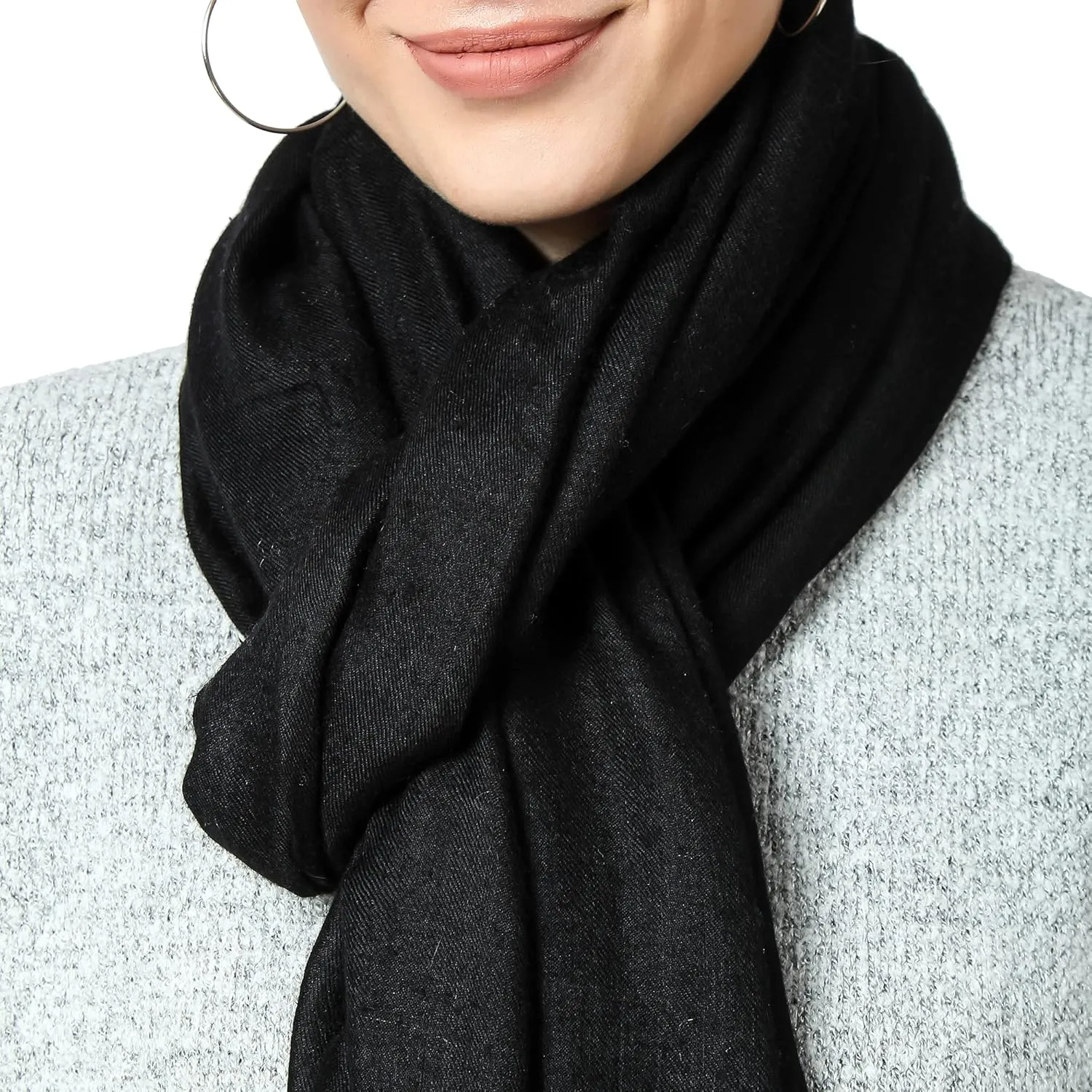 PASHWRAP 100% Himalayan Cashmere Wrap | Lightweight Cashmere Scarf | Ultra Thin Kashmiri Pashmina Shawl | Ideal For Travel