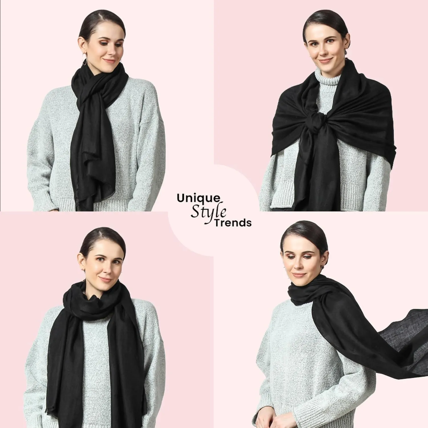PASHWRAP 100% Himalayan Cashmere Wrap | Lightweight Cashmere Scarf | Ultra Thin Kashmiri Pashmina Shawl | Ideal For Travel