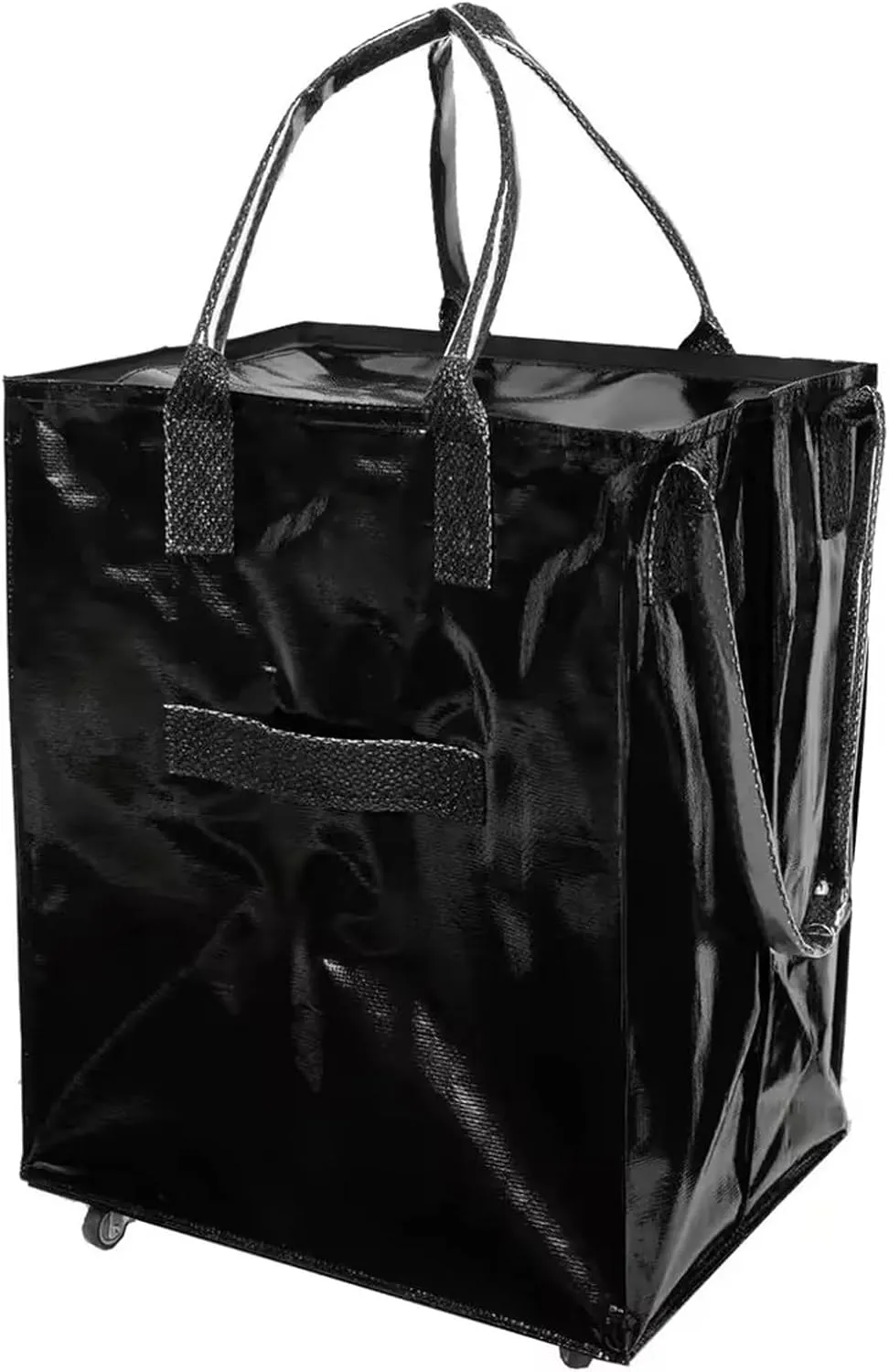 Reusable Grocery Bag, Thickening Rolling Tote, Folds Flat