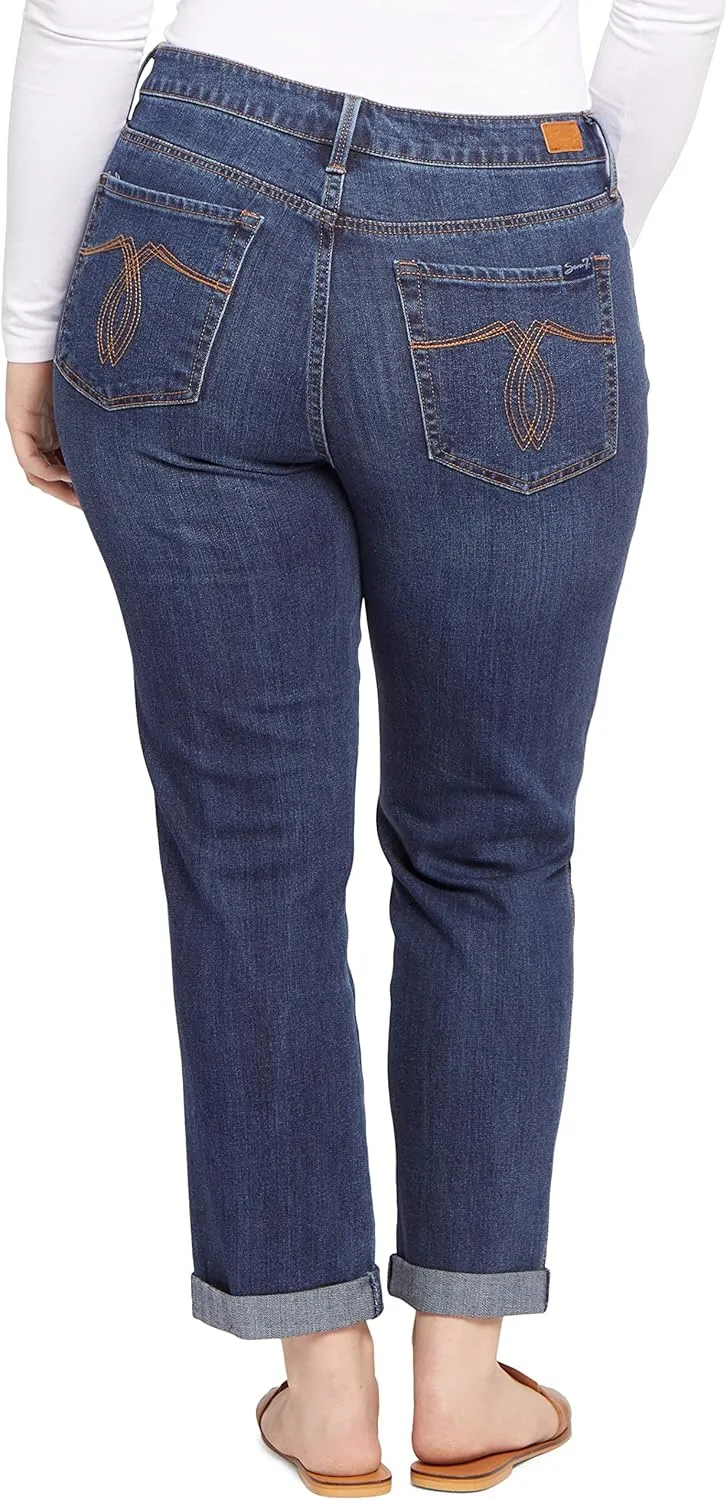 Seven7 Women's Misses High Rise Boyfriend Jean