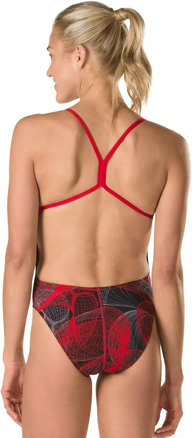 Speedo Women's Cyclone Strong One Back Endurance  One Piece Swimsuit