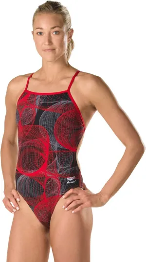 Speedo Women's Cyclone Strong One Back Endurance  One Piece Swimsuit