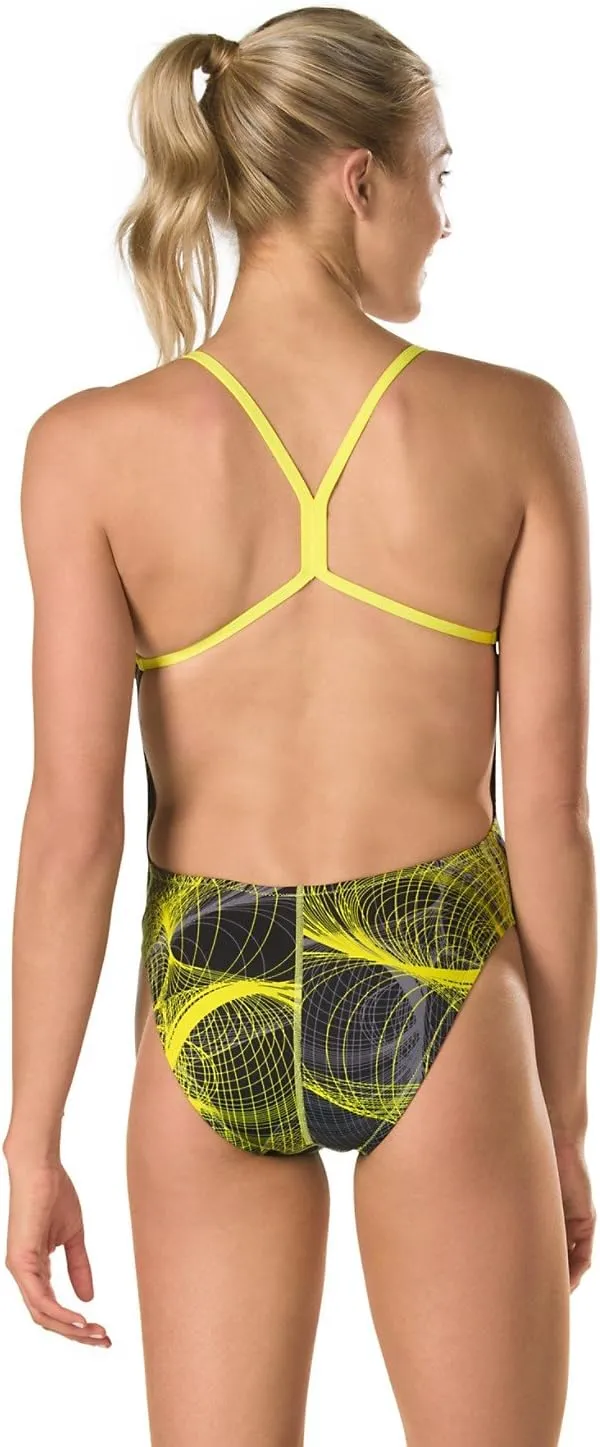 Speedo Women's Cyclone Strong One Back Endurance  One Piece Swimsuit
