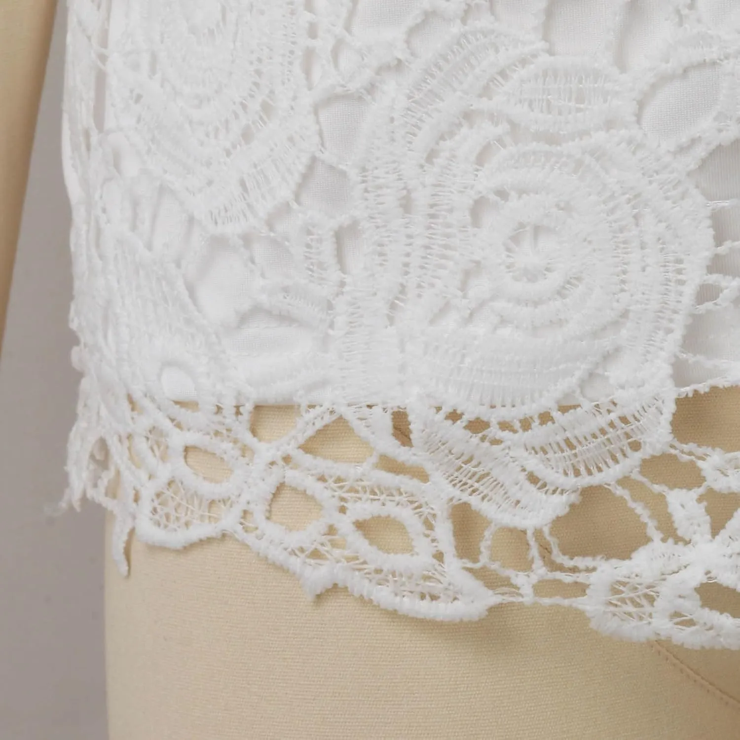 Summer Tops for Women 2024 Lace Crochet Embroidery Crewneck T Shirts Dressy Casual Short Sleeve Elegant Work Blouses