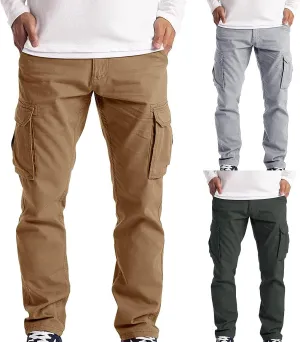 Sweatpants for Men Big and Tall Casual Mens Gifts Cargo Pants Hiking Workout Joggers and Zipper Pockets Men's Joggers