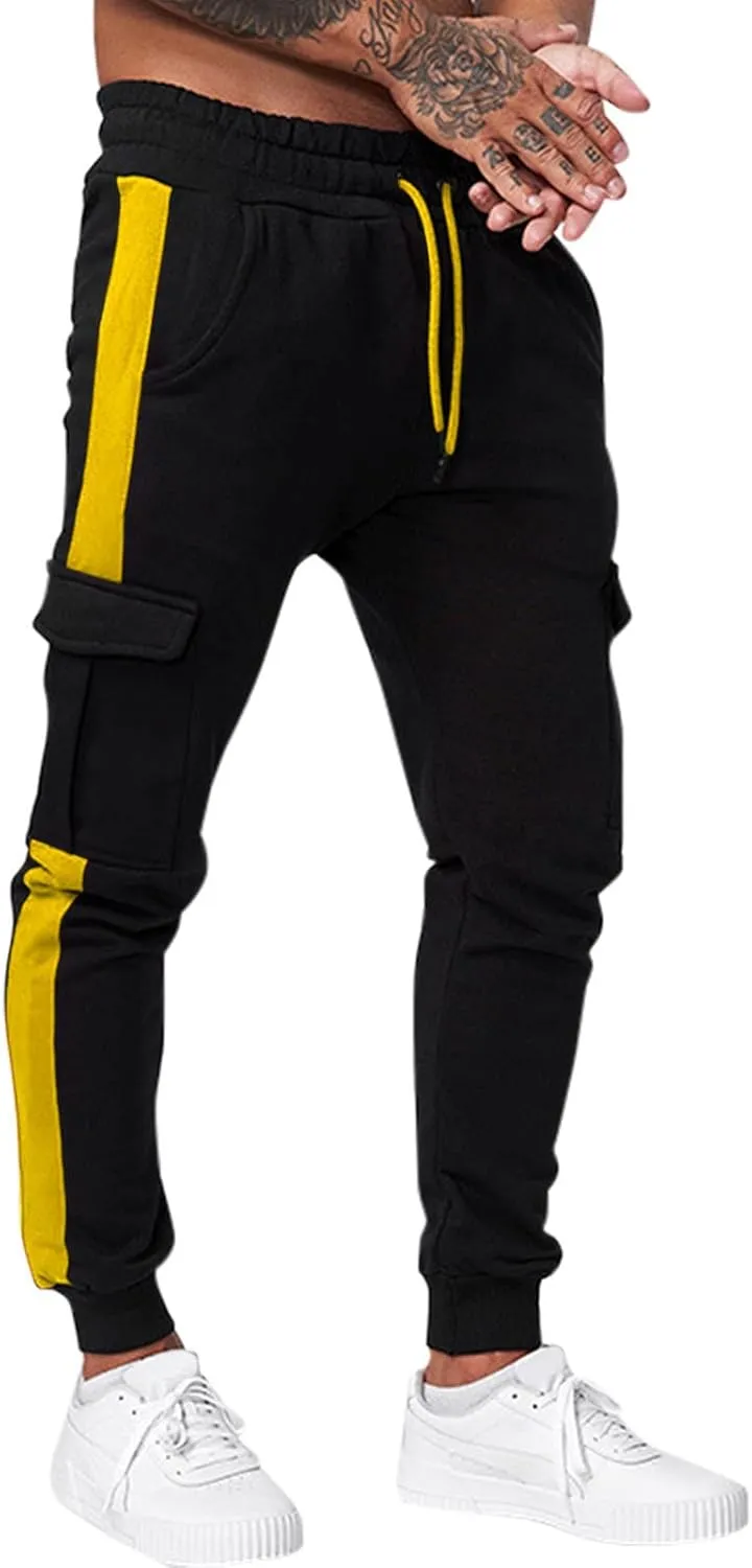 Sweatpants for Men Big and Tall Casual Mens Gifts Cargo Pants Hiking Workout Joggers Athletic Long Pants with Pockets